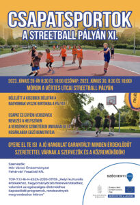 Csapatsportok a streetball pályán XI. - plakát