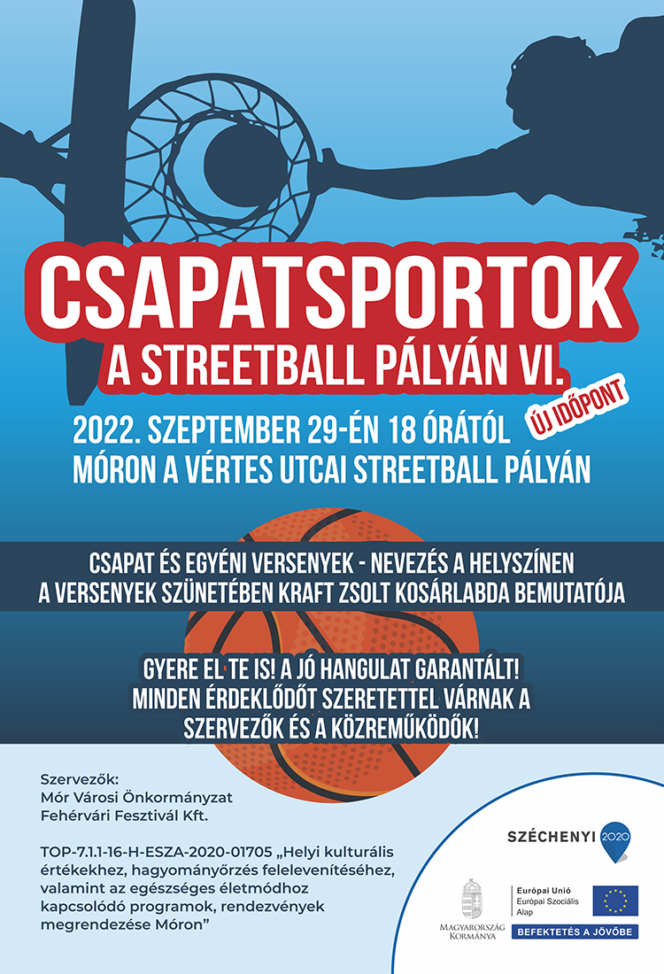 Csapatsportok a streetball pályán VI. - pótlás - plakát