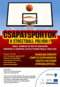 Csapatsportok a streetball pályán I. - plakát