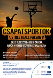 Csapatsportok a streetball pályán V. -plakát