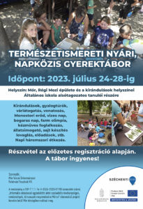 Természetismereti nyári gyerektábor  - plakát