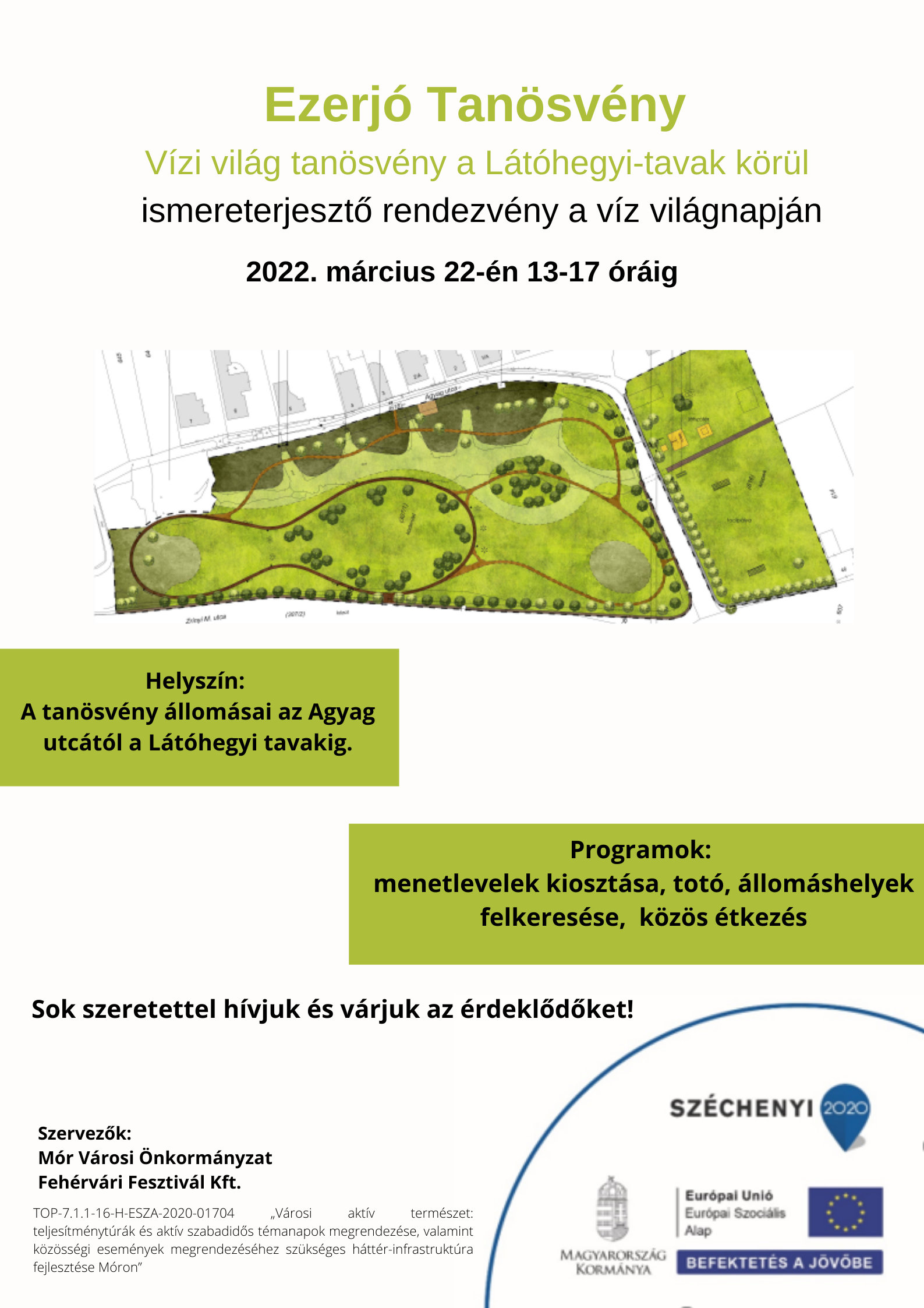 FELHÍVÁS Ezerjó Tanösvény – ismereterjesztő rendezvény Ezerjó tanösvény túra - plakát
