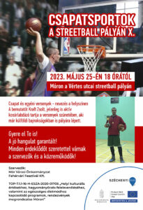 Csapatsportok a streetball pályán X. -plakát