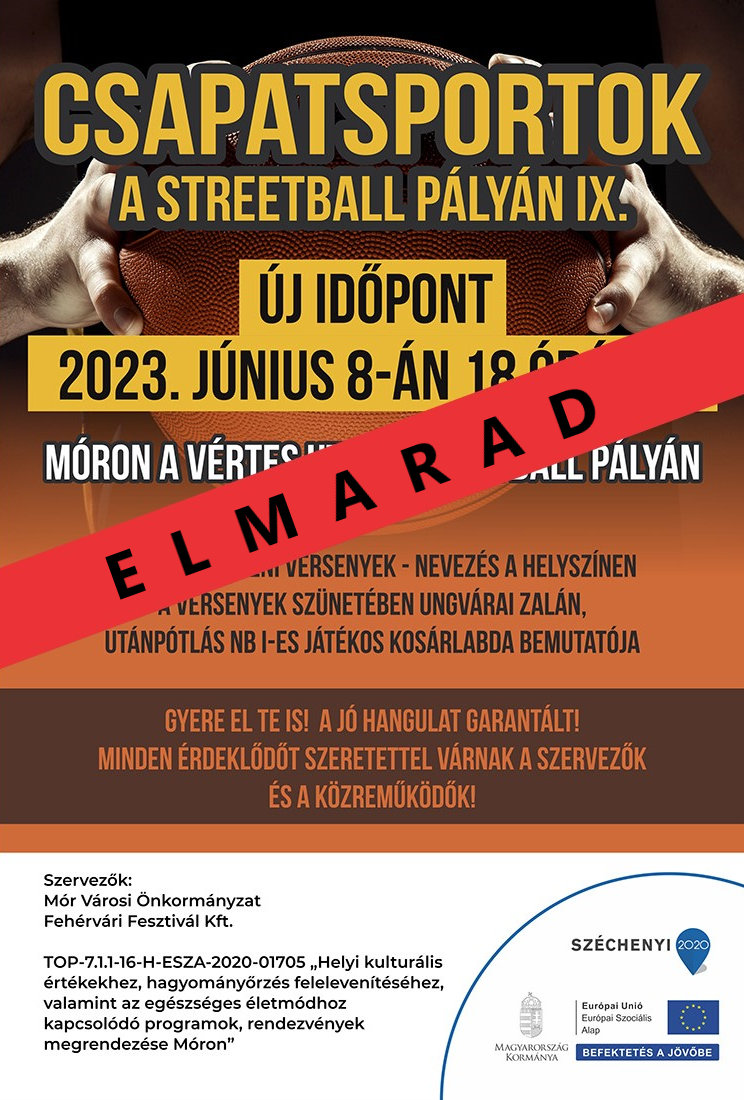 Csapatsportok a streetball pályán IX. -elmarad