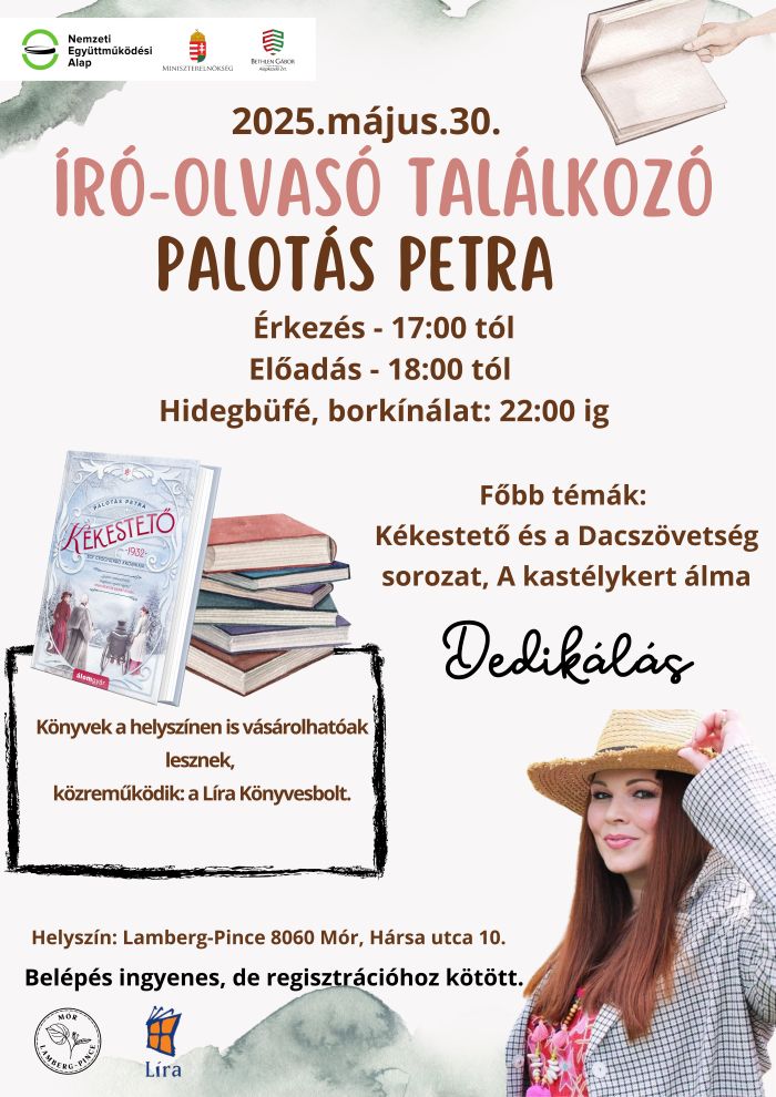 Palotás Petra - Iró-olvasó találkozó 2025 május
