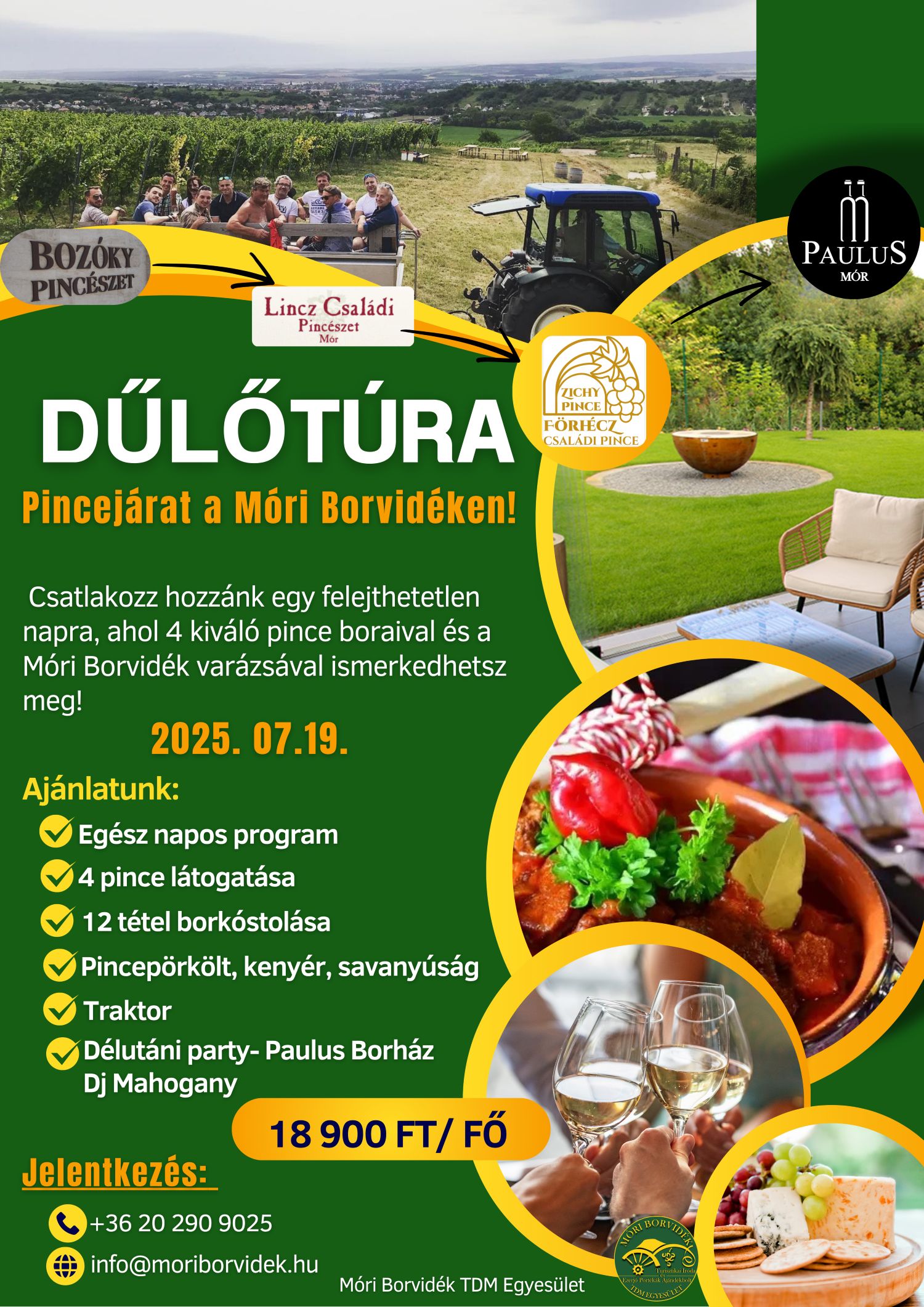 Dűlőtúra – Pincejárat a Móri Borvidéken! 2025
